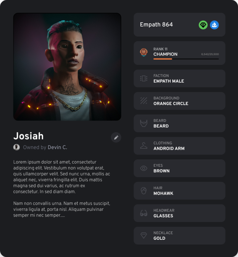 Character Modal